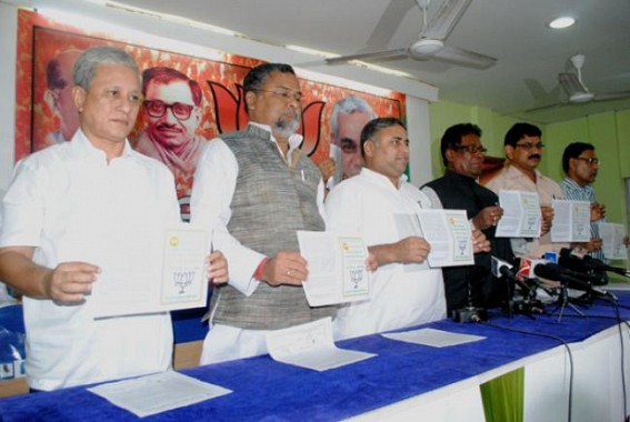 BJP unveils manifesto for ADC poll sounds for Tripura State Council instead TTAADC